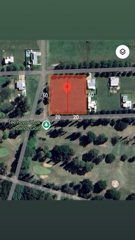 Lote 1200m2 en Country Club Los Molinos